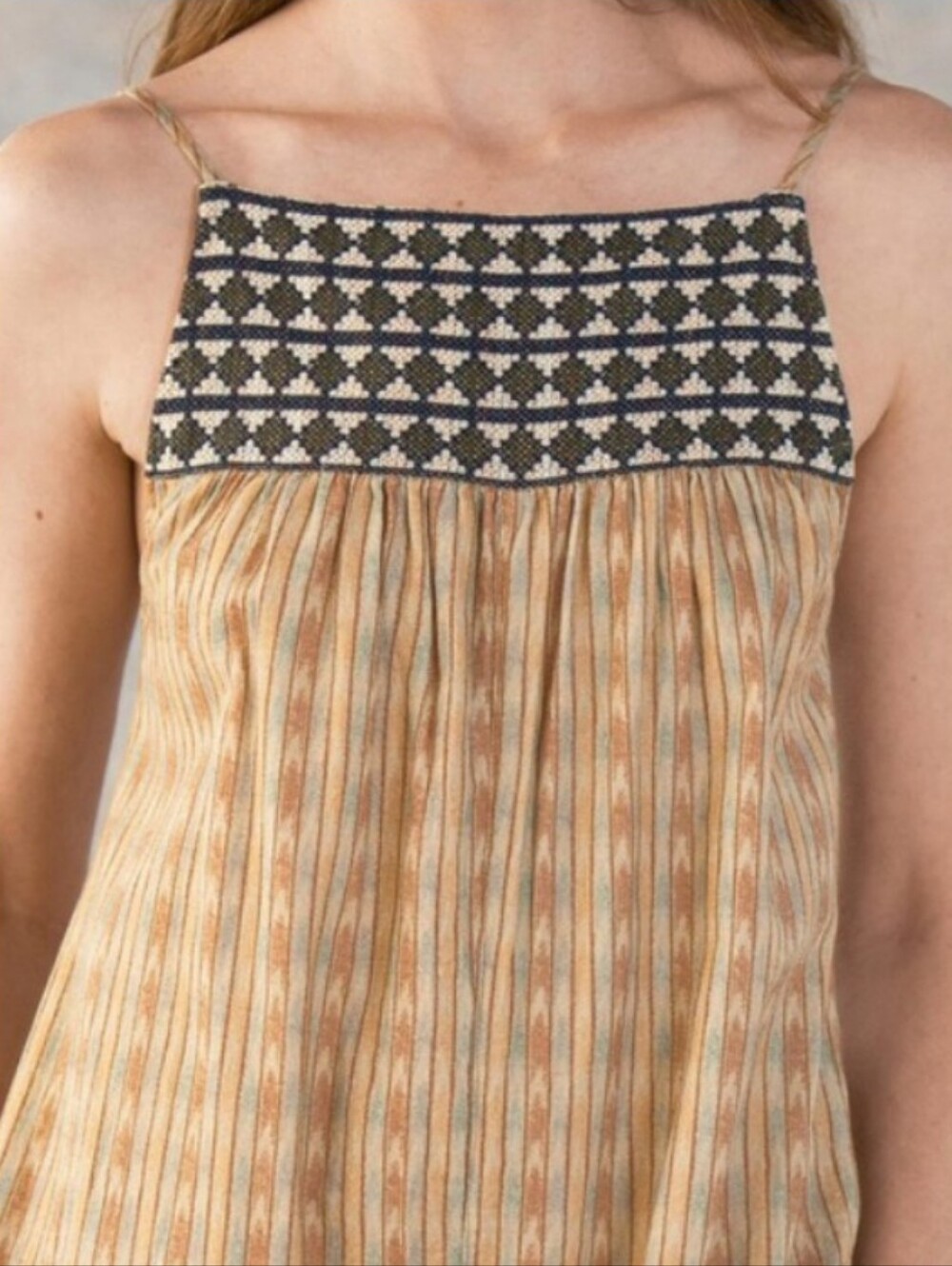Sundance Yemi Tie Back Strap Vintage Inspired Wide Leg Jumpsuit - Picture 5 of 11